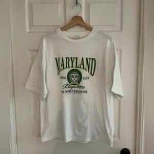 Graphic Sport/Tennis Club Raquette Tshirt